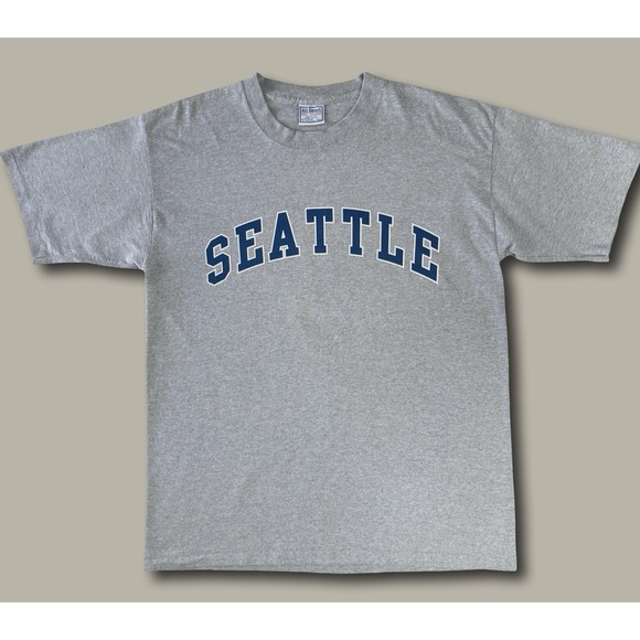 All Sport Other - All Sport Seattle Vintage Graphic T-Shirt XL Gray Single Stitch Made in USA